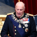 2. oktober: Kronprins Haakon ledsager Kongen under Stortingets åpning. Foto: Lise Åserud, NTB scanpix